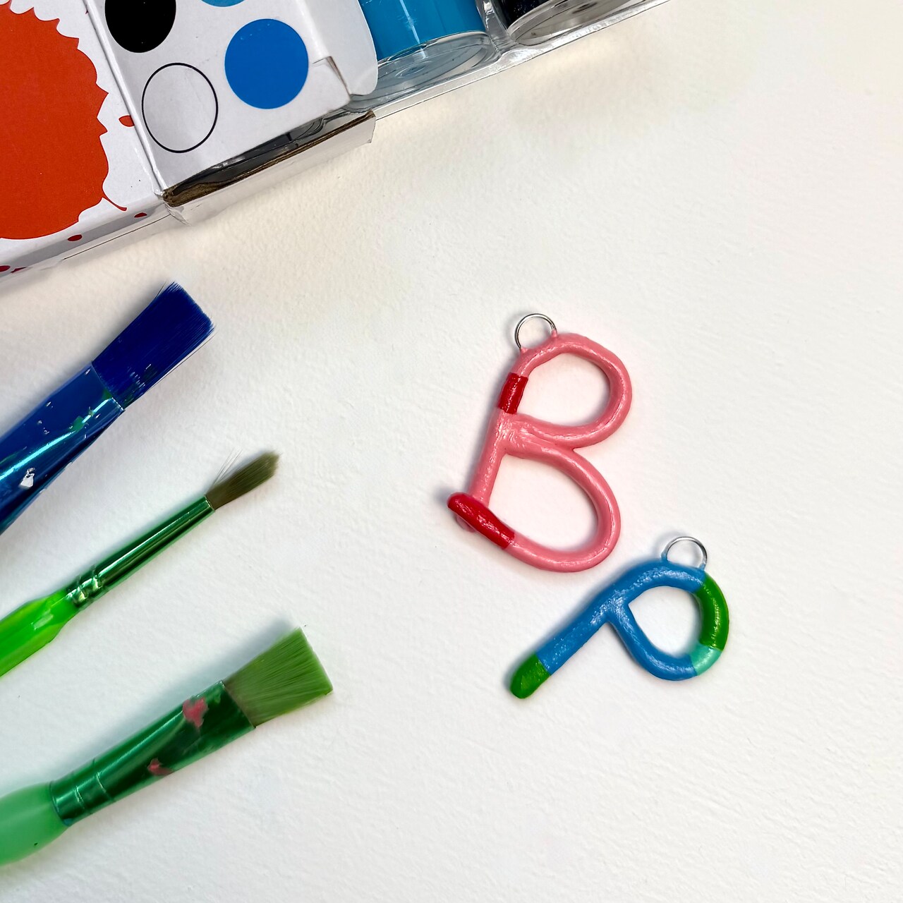 Kids Club: Air Dry Clay Monogram Charms
